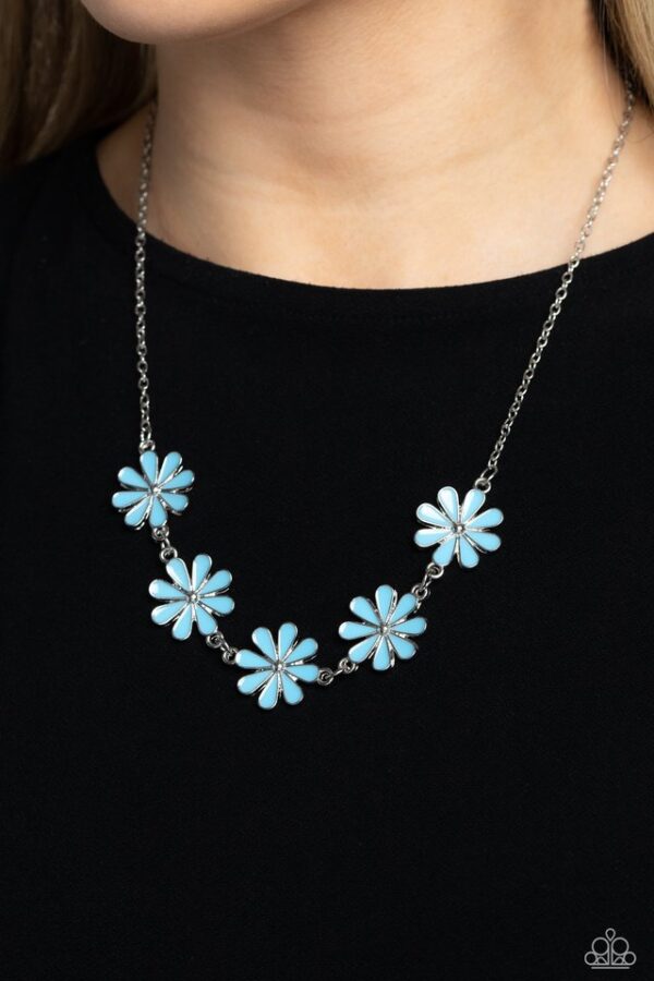 Paparazzi Necklace ~ Flora Fantasy - Blue