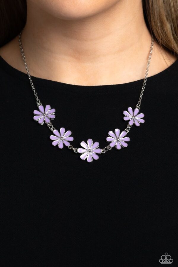 Paparazzi Necklace ~ Flora Fantasy - Purple