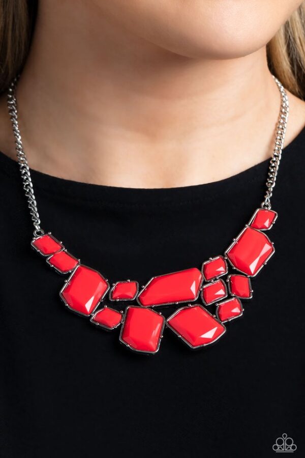 Paparazzi Necklace ~ Energetic Embers - Red