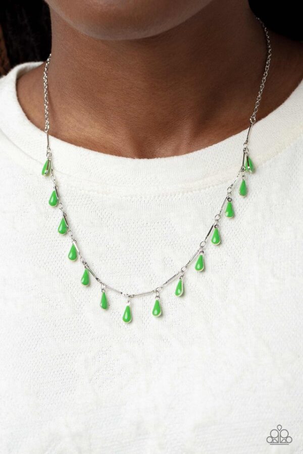 Paparazzi Necklace ~ Drop-Dead Dance - Green