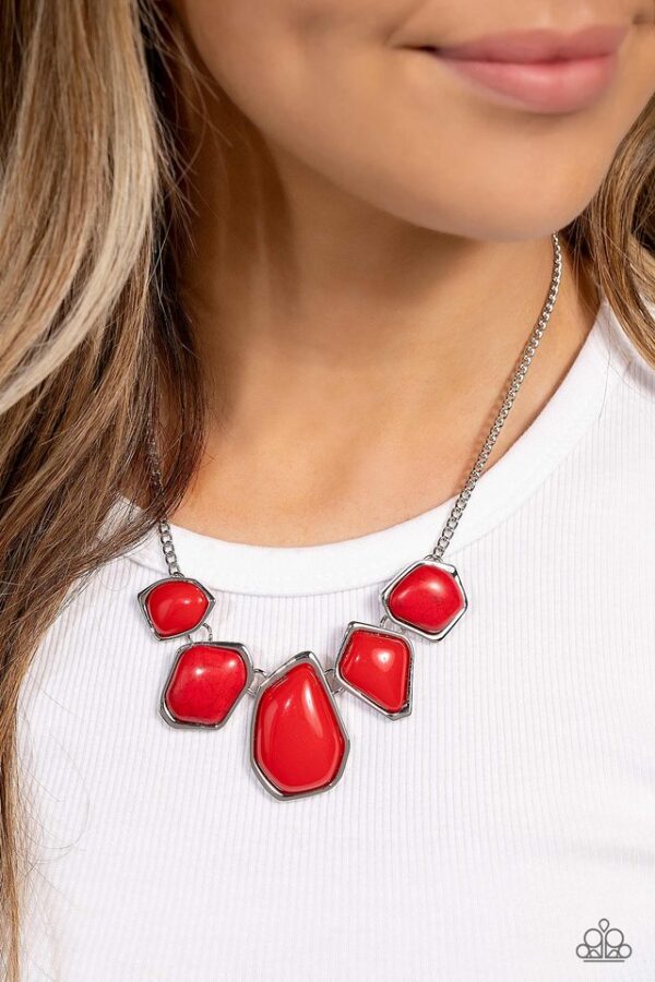 Paparazzi Necklace ~ Beyond the Badlands - Red