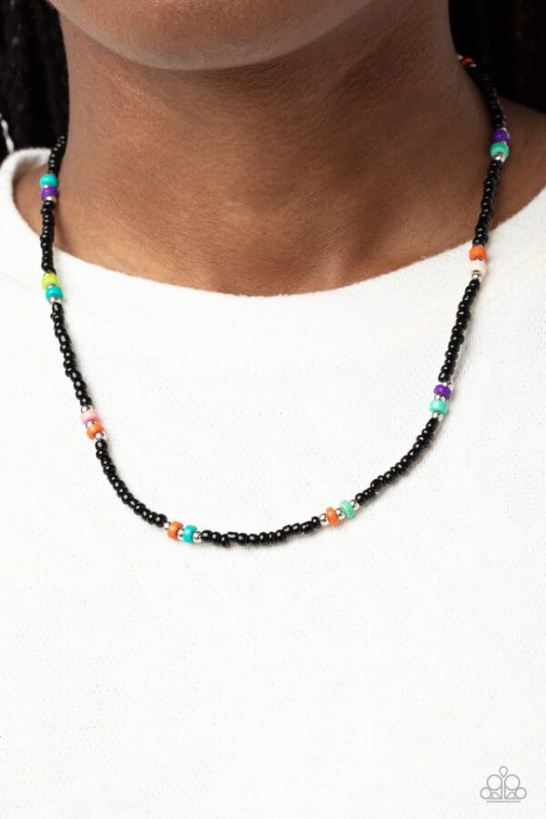 Paparazzi Necklace ~ Tis the SEA-SUN - Black