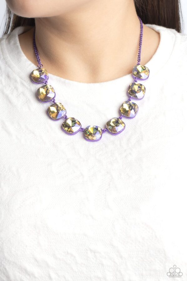 Paparazzi Necklace ~ Combustible Command - Purple