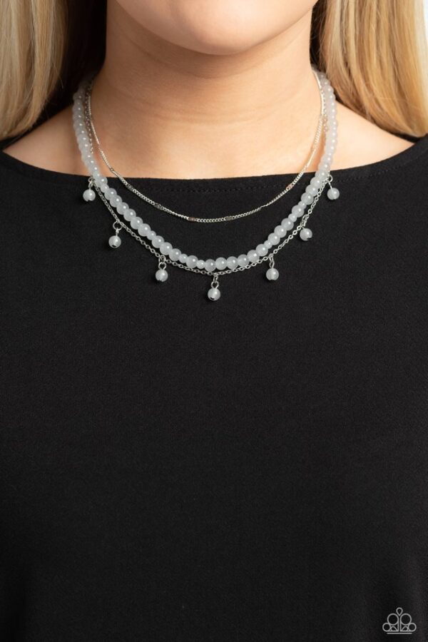 Paparazzi Necklace ~ BEAD All About It - Silver