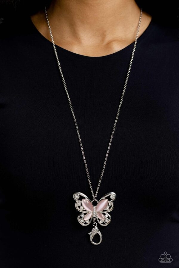 Paparazzi Necklace ~ Wings Of Whimsy - Pink