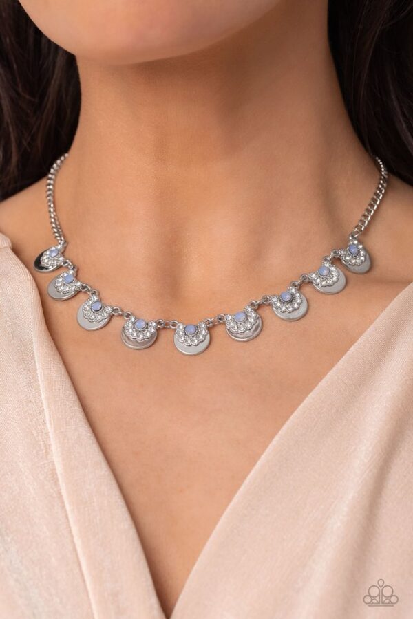 Paparazzi Necklace ~ Grandiose Grace - Blue