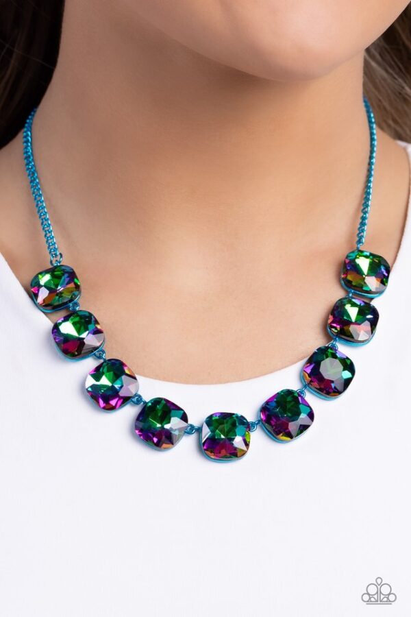 Paparazzi Necklace ~ Combustible Command - Blue