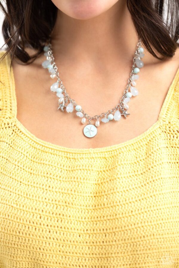 Paparazzi Necklace ~ Surfer Serenade - Blue