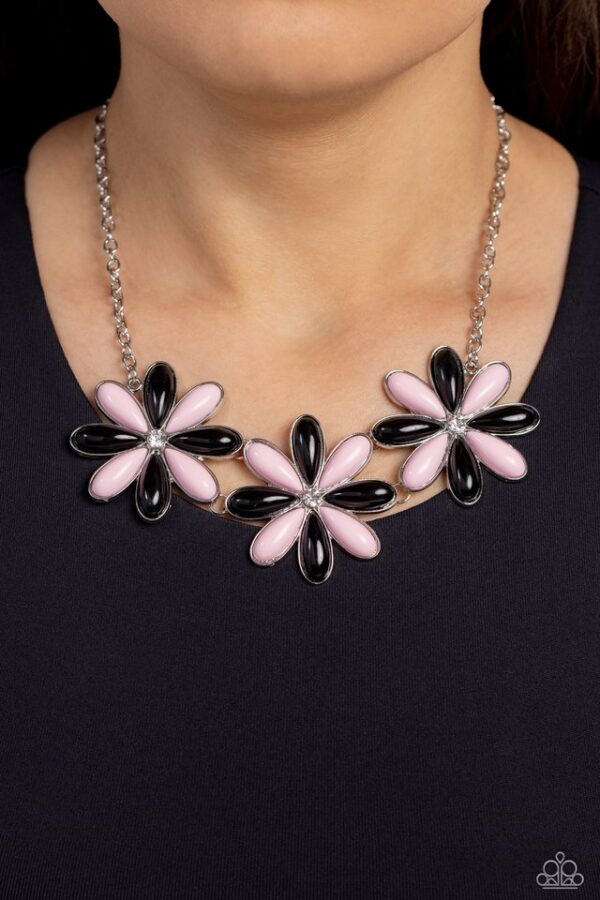 Paparazzi Necklace ~ Bodacious Bouquet - Black