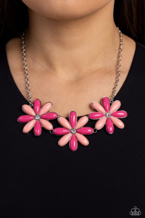 Paparazzi Necklace ~ Bodacious Bouquet - Pink