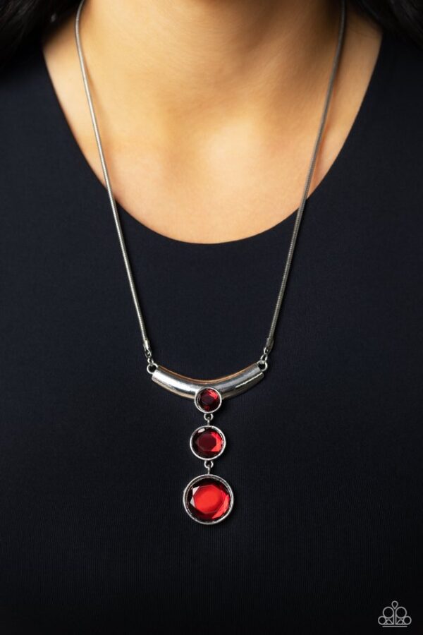 Paparazzi Necklace ~ Alluring Andante - Red