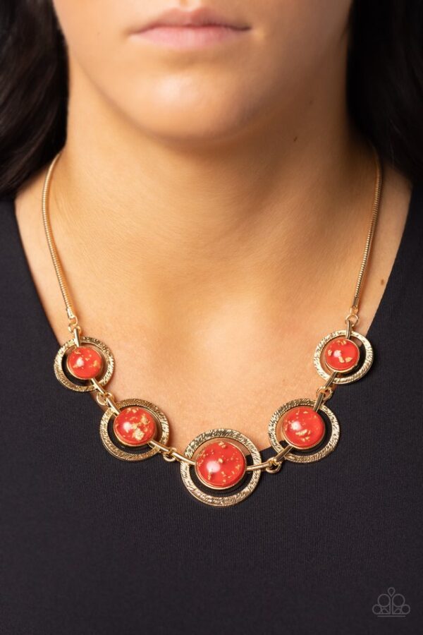 Paparazzi Necklace ~ Sophisticated Showcase - Red