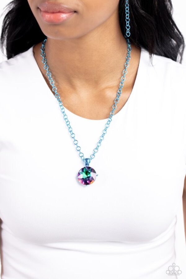 Paparazzi Necklace ~ Las Vegas DIP - Blue