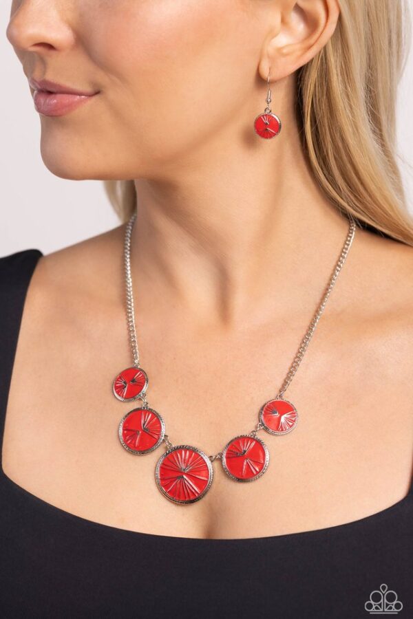 Paparazzi Necklace ~ PALM Before the Storm - Red