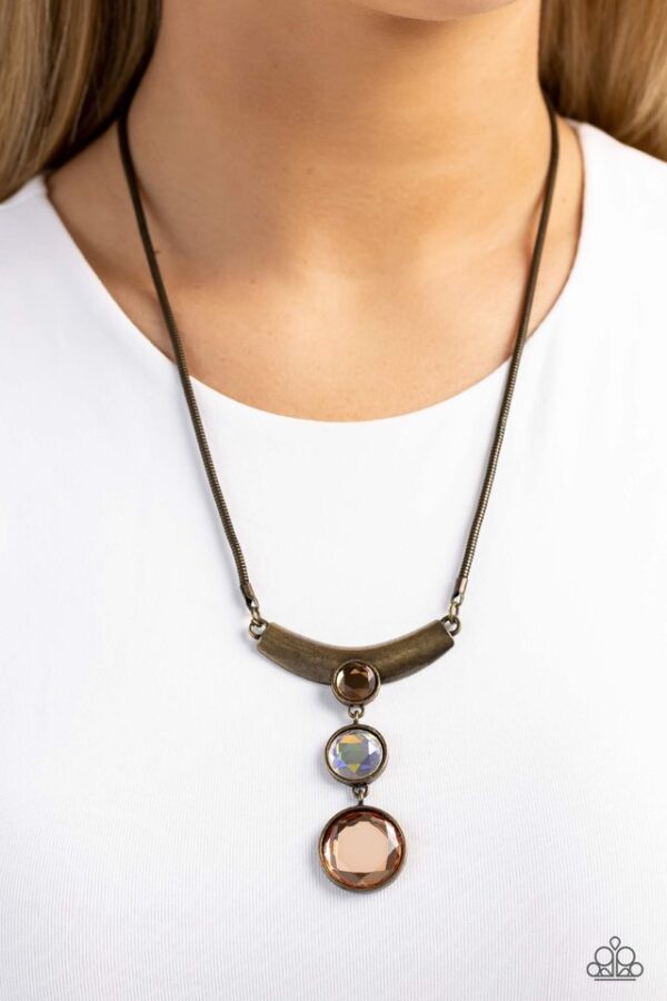 Paparazzi Necklace ~ Alluring Andante - Brass