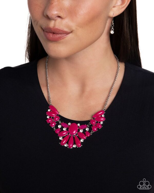 Paparazzi Necklace ~ Dazzling Diadem - Pink