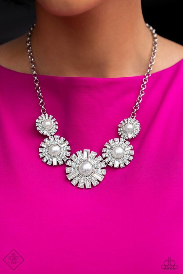 Paparazzi Necklace ~ Gatsby Gallery - White