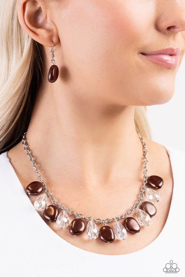 Paparazzi Necklace ~ Welcome to BALL Street - Brown