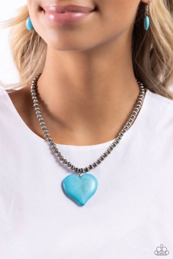 Paparazzi Necklace ~ Picturesque Pairing - Blue