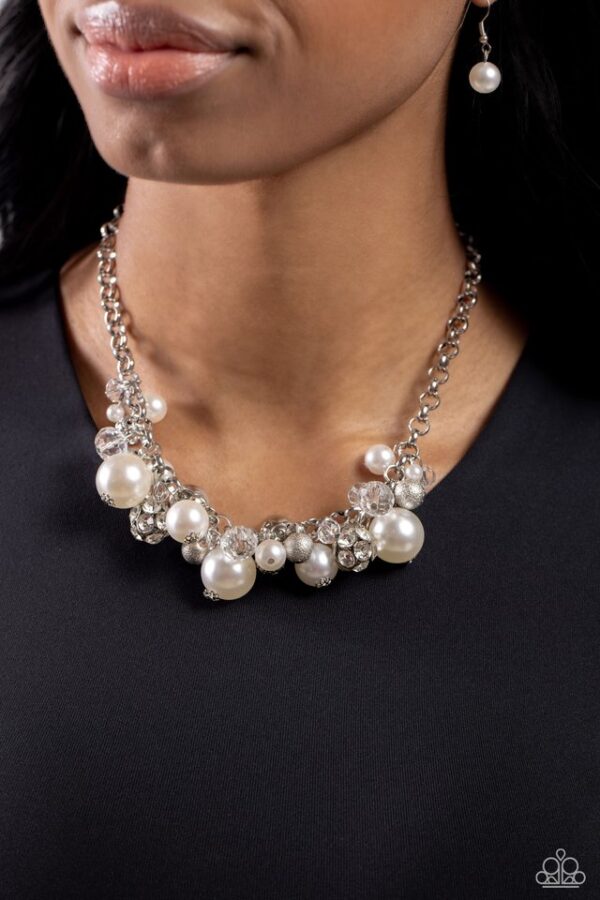 Paparazzi Necklace ~ Corporate Catwalk - White