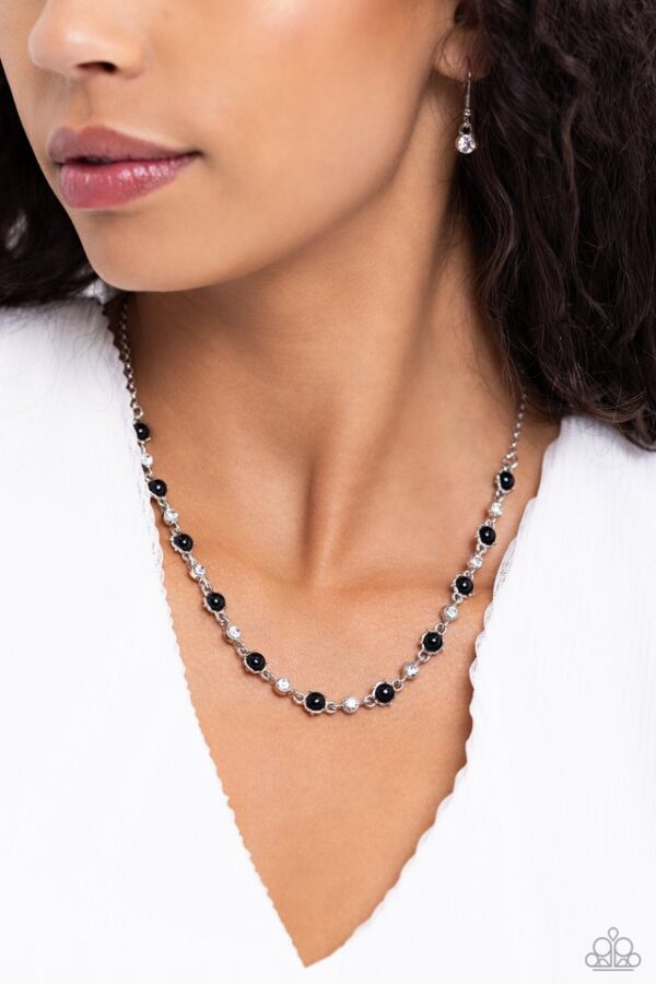 Paparazzi Necklace ~ Pronged Passion - Black