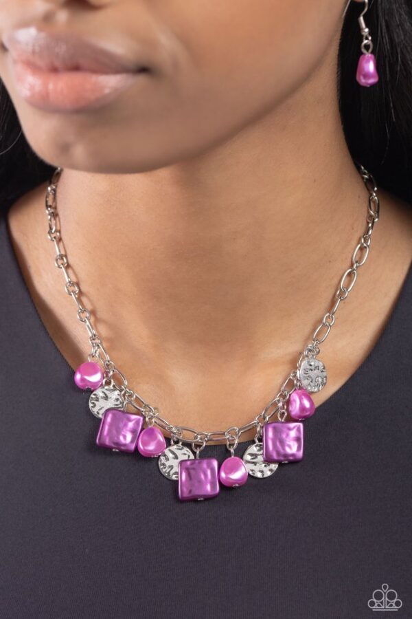 Paparazzi Necklace ~ Sophisticated Squared - Purple