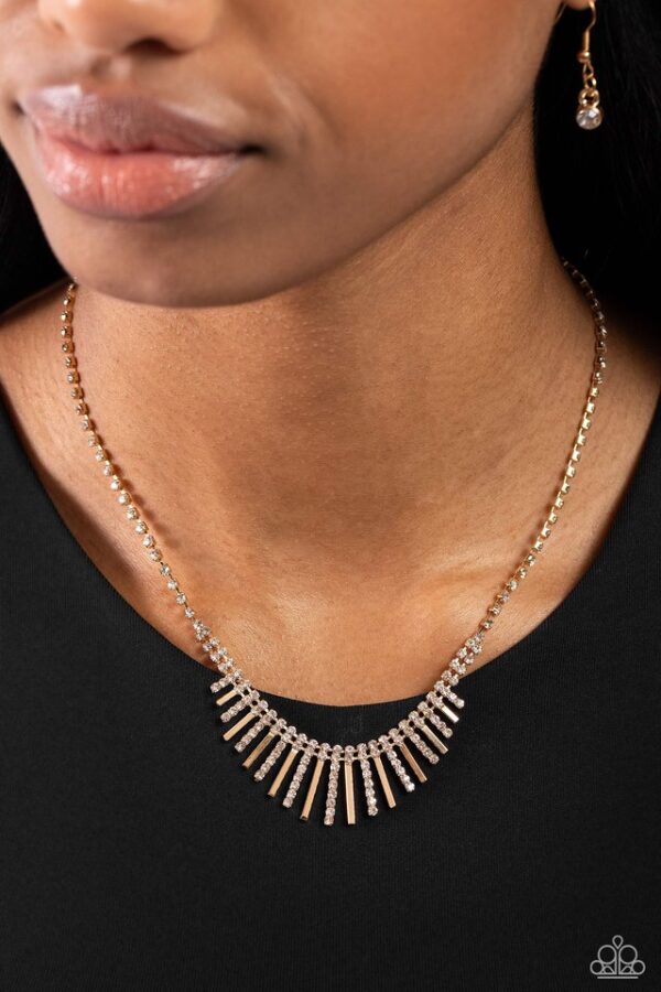 Paparazzi Necklace ~ FLARE to be Different - Gold