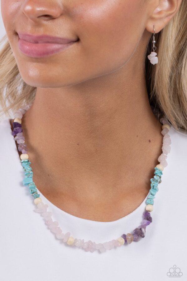 Paparazzi Necklace ~ Soothing Stones - Pink