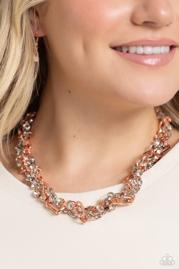 Paparazzi Necklace ~ Totally Two-Toned - Copper