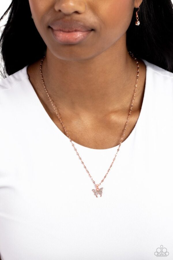 Paparazzi Necklace ~ High-Flying Hangout - Copper