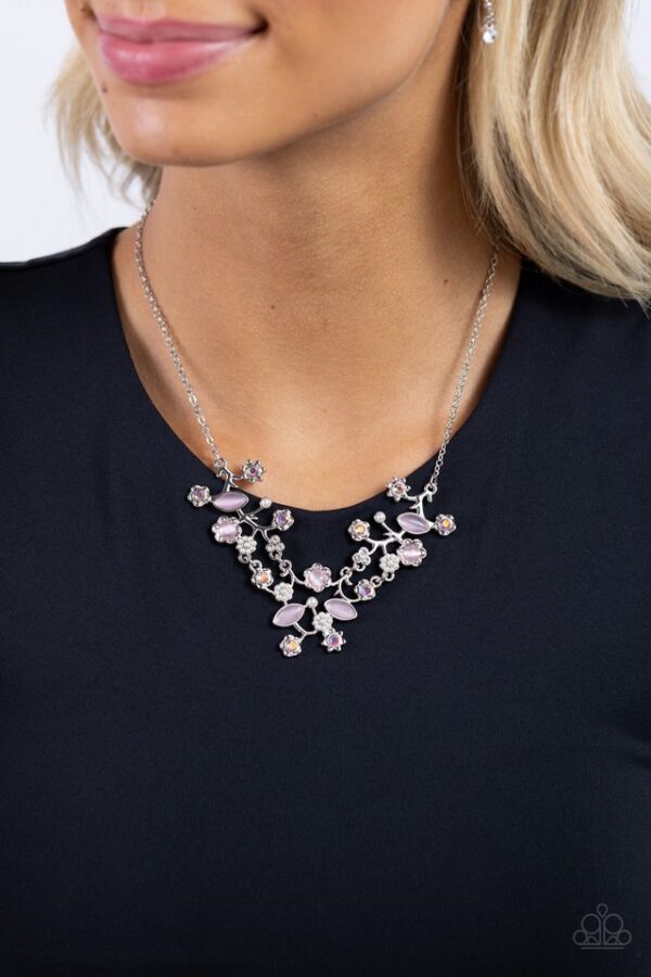 Paparazzi Necklace ~ Gardening Group - Pink