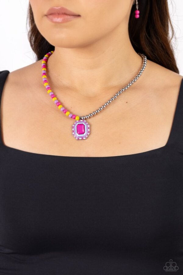 Paparazzi Necklace ~ Contrasting Candy - Multi