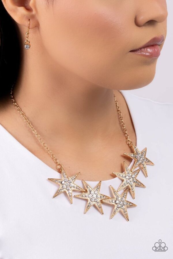 Paparazzi Necklace ~ Rockstar Ready - Gold