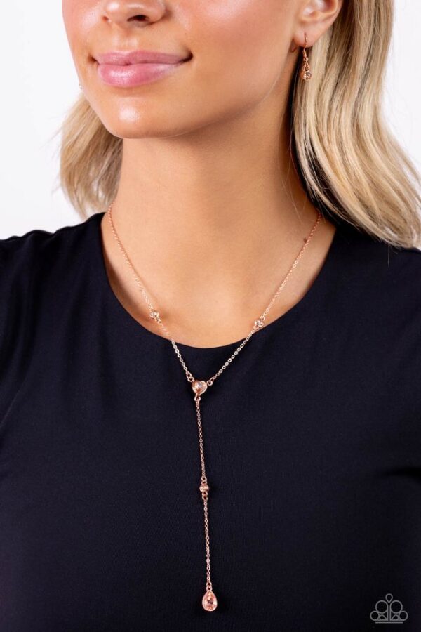 Paparazzi Necklace ~ Lavish Lariat - Copper