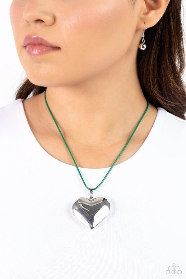 Paparazzi Necklace ~ Devoted Daze - Green