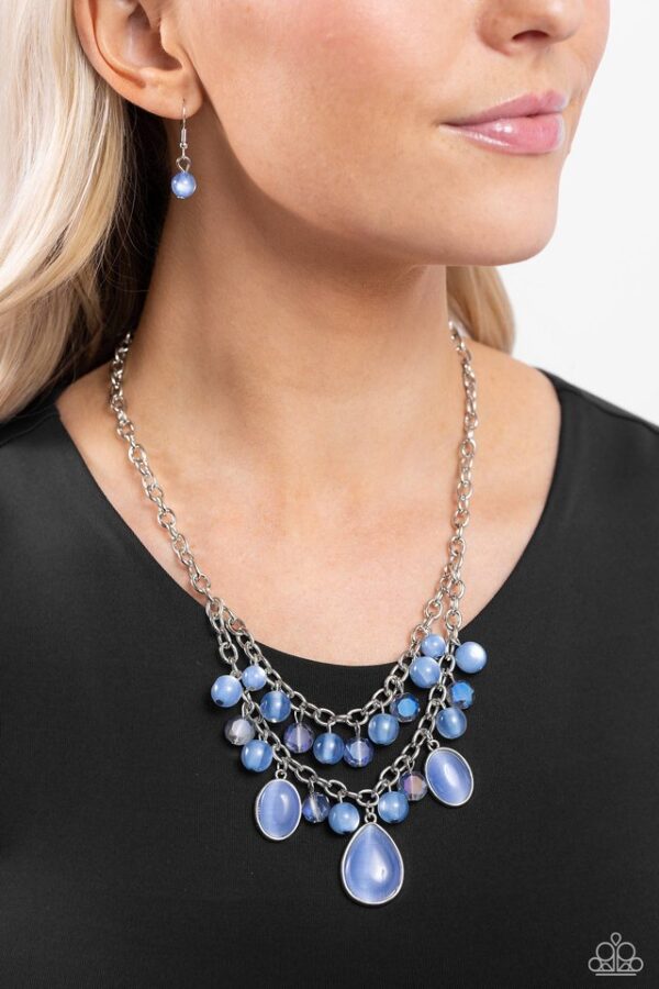 Paparazzi Necklace ~ Dewy Disposition - Blue