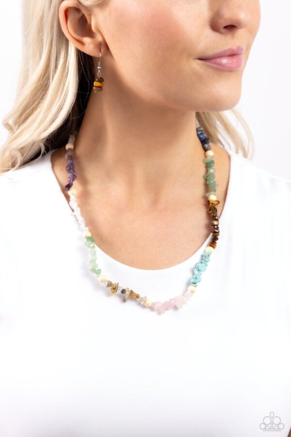 Paparazzi Necklace ~ Soothing Stones - Multi