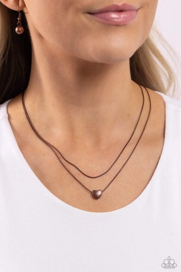 Paparazzi Necklace ~ Sweetheart Series - Copper