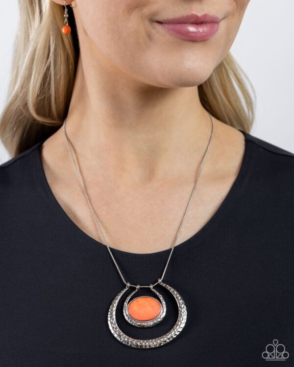 Paparazzi Necklace ~ If the HORSESHOE Fits - Orange