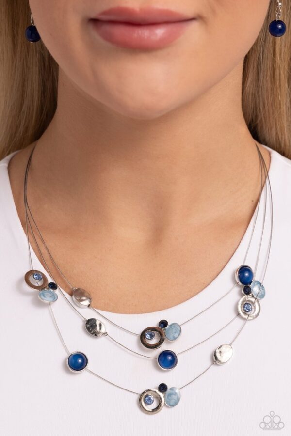 Paparazzi Necklace ~ Affectionate Array - Blue