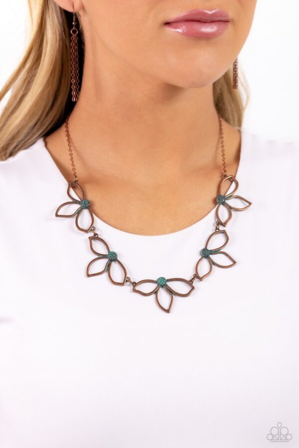 Paparazzi Necklace ~ Petal Pageantry - Copper