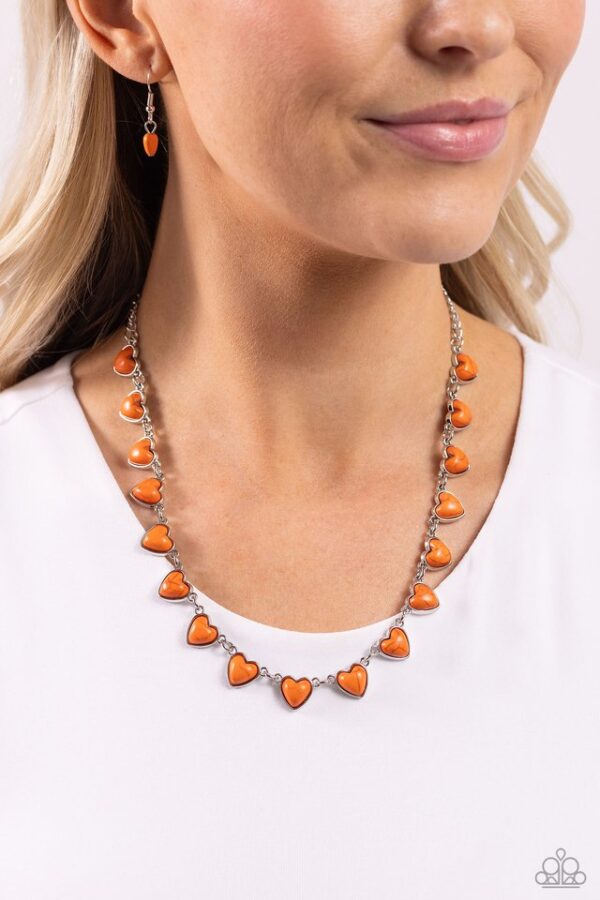 Paparazzi Necklace ~ Sentimental Stones - Orange