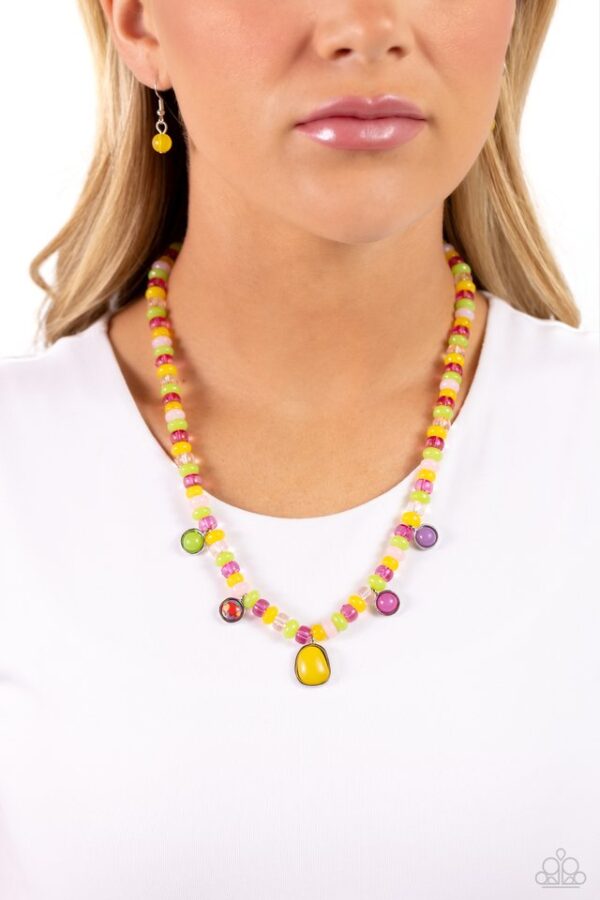 Paparazzi Necklace ~ Colorfully California - Yellow