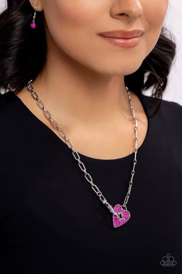 Paparazzi Necklace ~ Radical Romance - Pink