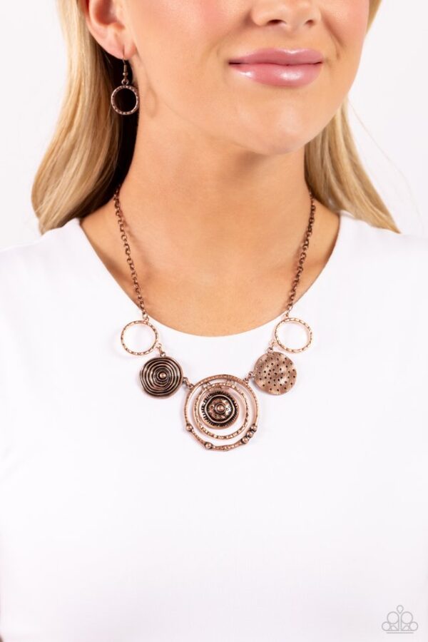 Paparazzi Necklace ~ Mysterious Masterpiece - Copper