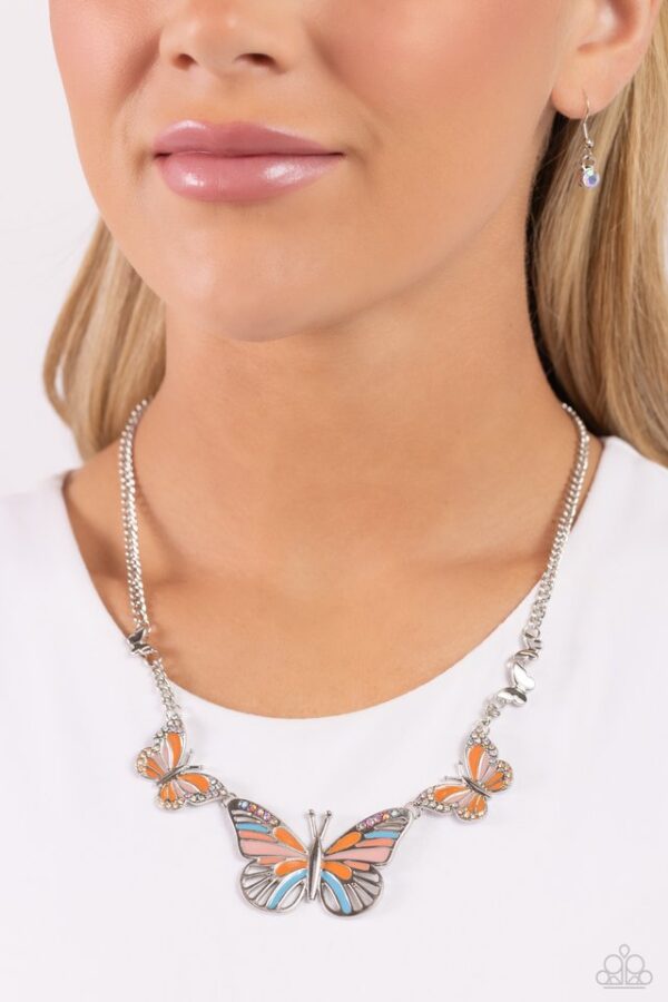 Paparazzi Necklace ~ The FLIGHT Direction - Orange