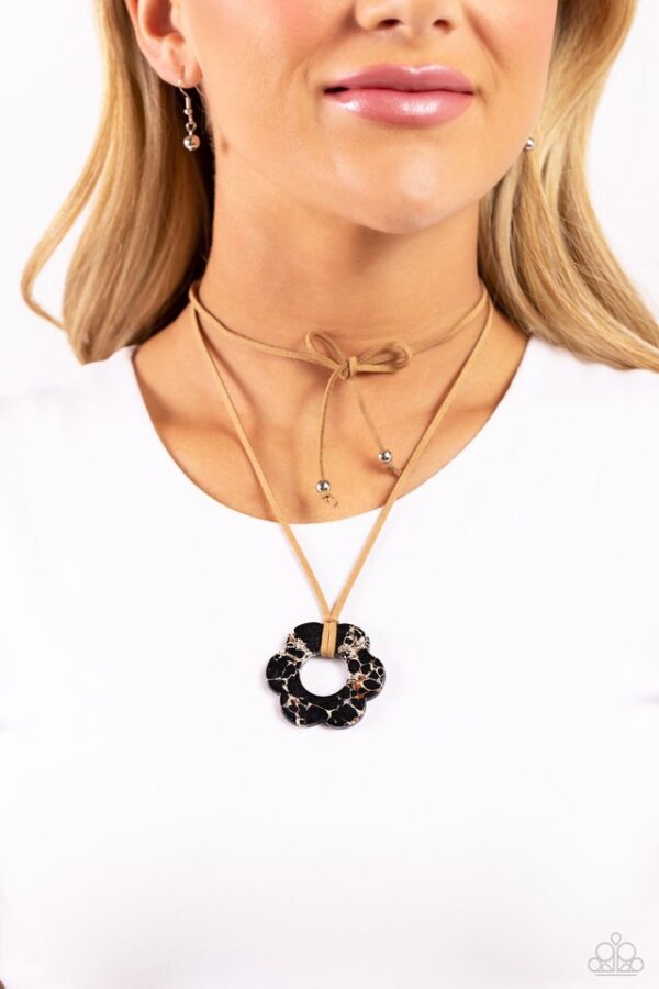 Paparazzi Necklace ~ Tied Triumph - Black