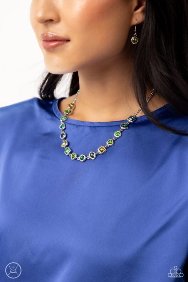 Paparazzi Necklace ~ Abstract Admirer - Green