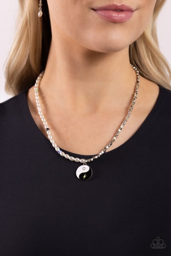 Paparazzi Necklace ~ Youthful Yin and Yang - Black