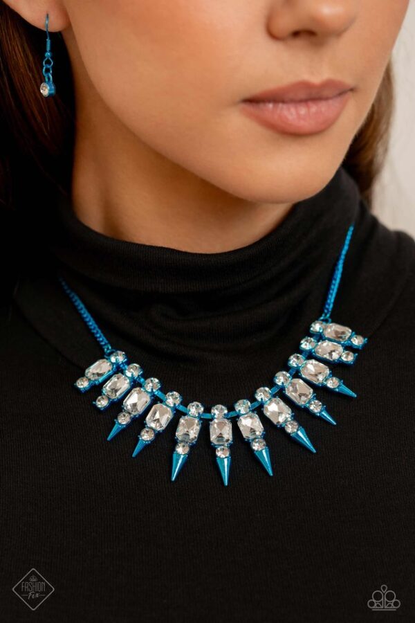 Paparazzi Necklace ~ Punk Passion - Blue